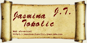 Jasmina Topolić vizit kartica